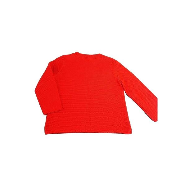 COS Red 100% Cotton Sweater SZ S Bright Colorful Everyday Staple Casual Cozy - Picture 2 of 6